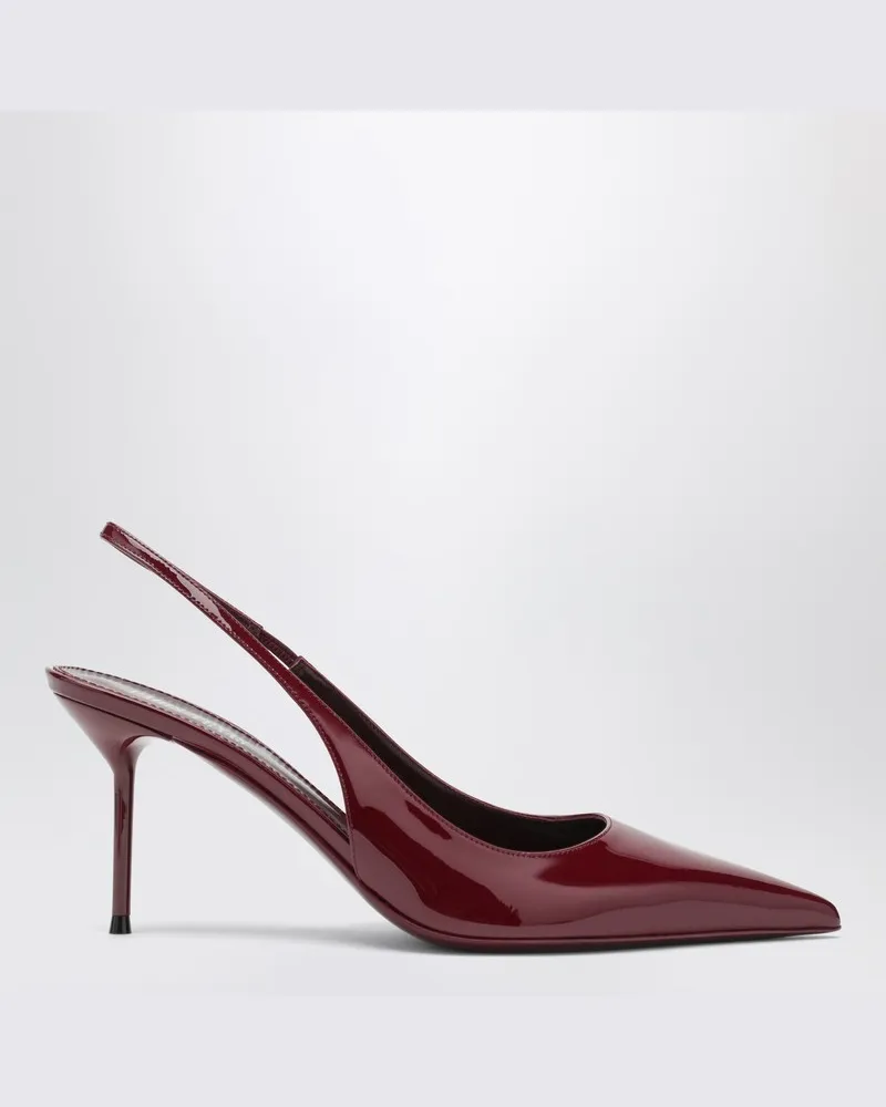 Paris Texas Slingback Lidia Rouge Noir aus Lackleder Burgunderrot