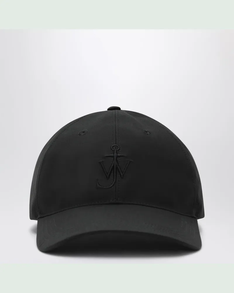 J.W.Anderson Baseballkappe aus gewachster Baumwolle in Schwarz Black