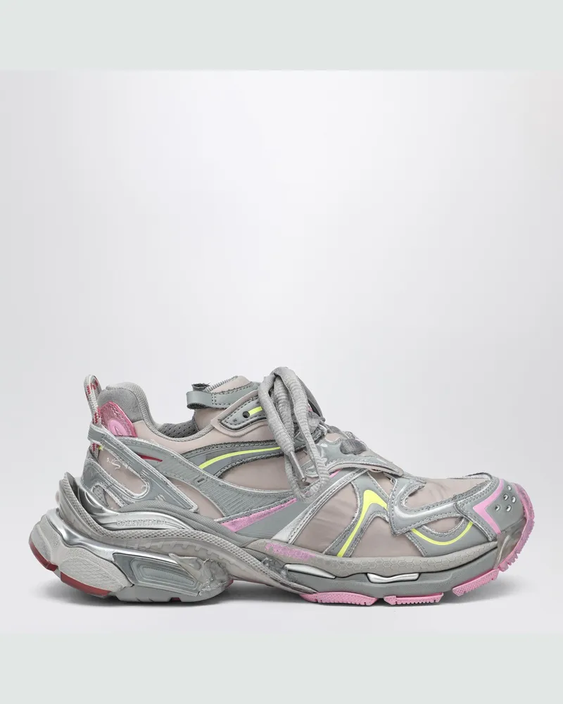 Balenciaga Runner 2.0 Sneakers in Grau/Gelb/Rosa Beige