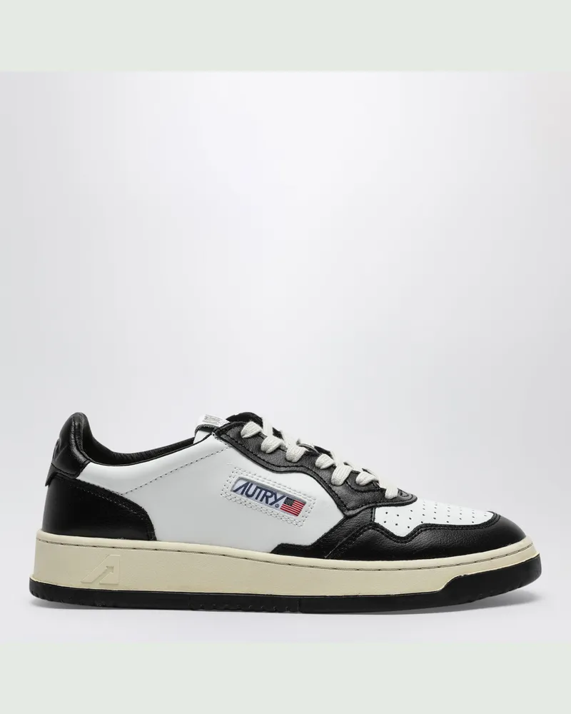 AUTRY Medalist schwarz/weißer Leder-Sneaker White