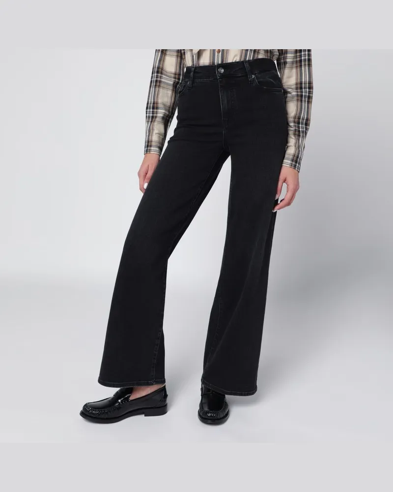 Frame Denim Schwarze Le Slim Palazzo-Hose Schwarz