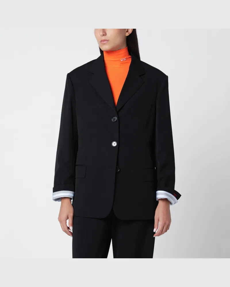 Loewe Schwarze Wolljacke Black