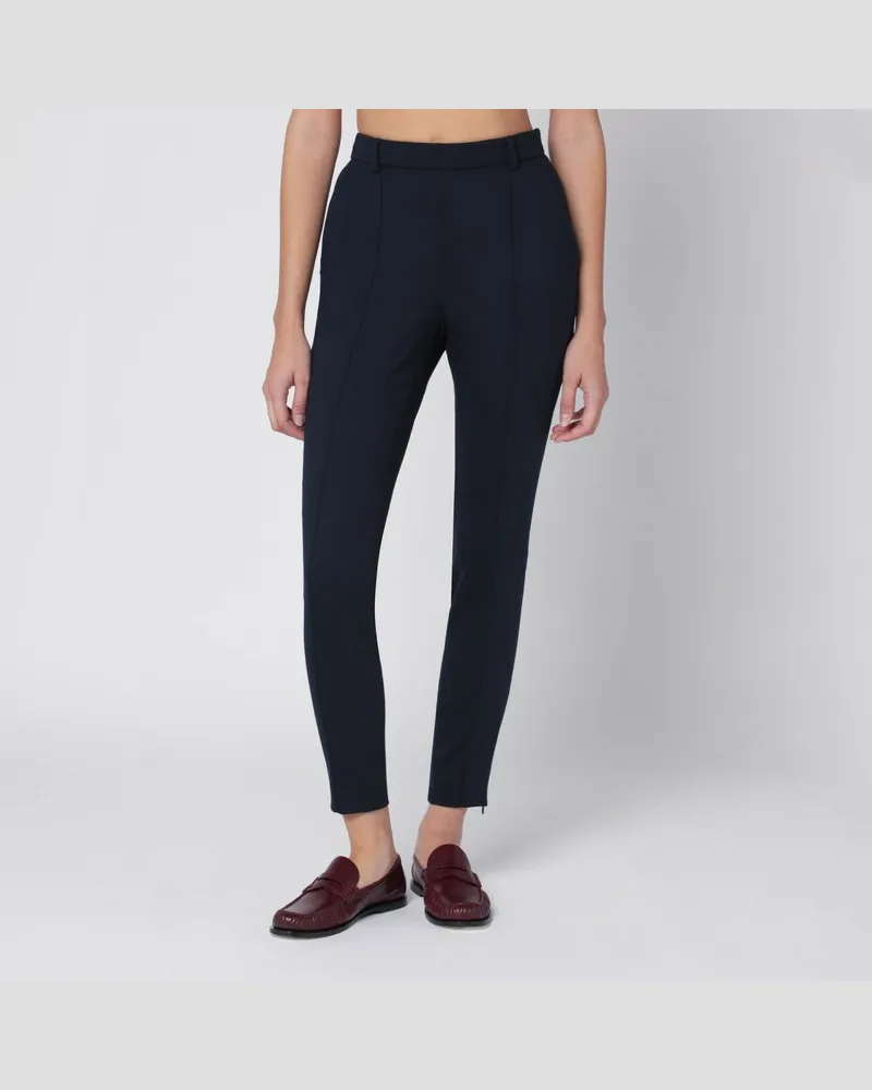 Gucci Schmale blaue Wollhose Blau