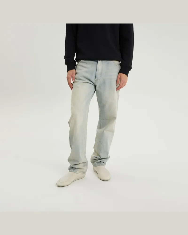 1989 STUDIO Helle blaue Montana-Jeanshose Hellblau