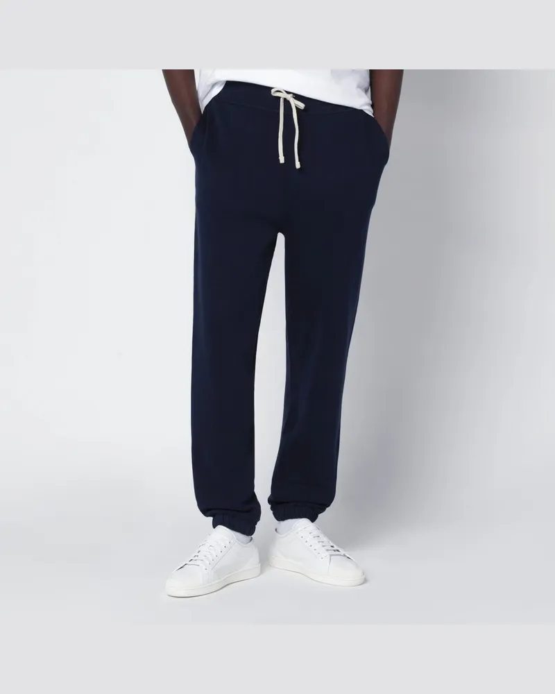 Ralph Lauren Marineblaue Jogginghose aus Baumwollmischung Blau