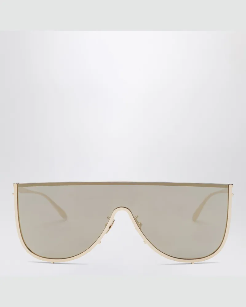 Alaïa Sonnenbrille aus Metall im Maskenstil Metal