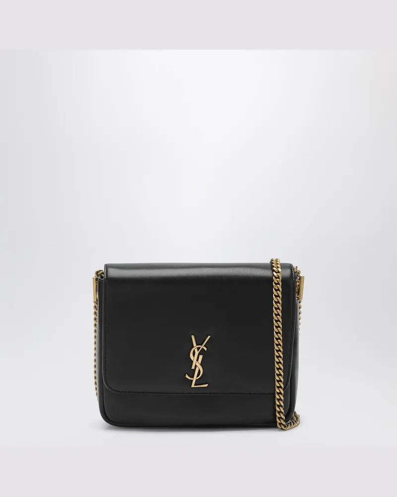 Saint Laurent Schwarze Kate Tasche aus Leder Black