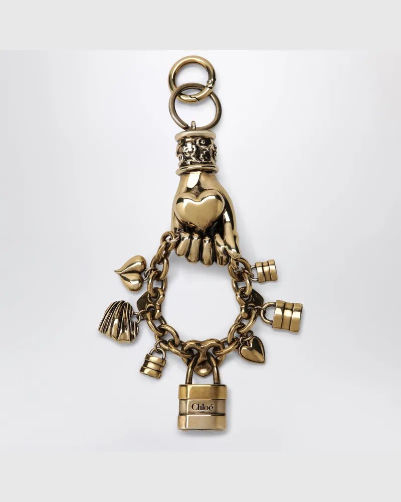 Chloé Symbols Hand & Heart Taschenanhänger Metal
