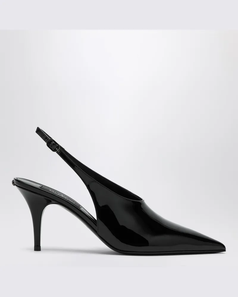 Valentino Garavani Schwarzer Slingback Le salon aus Lackleder Schwarz