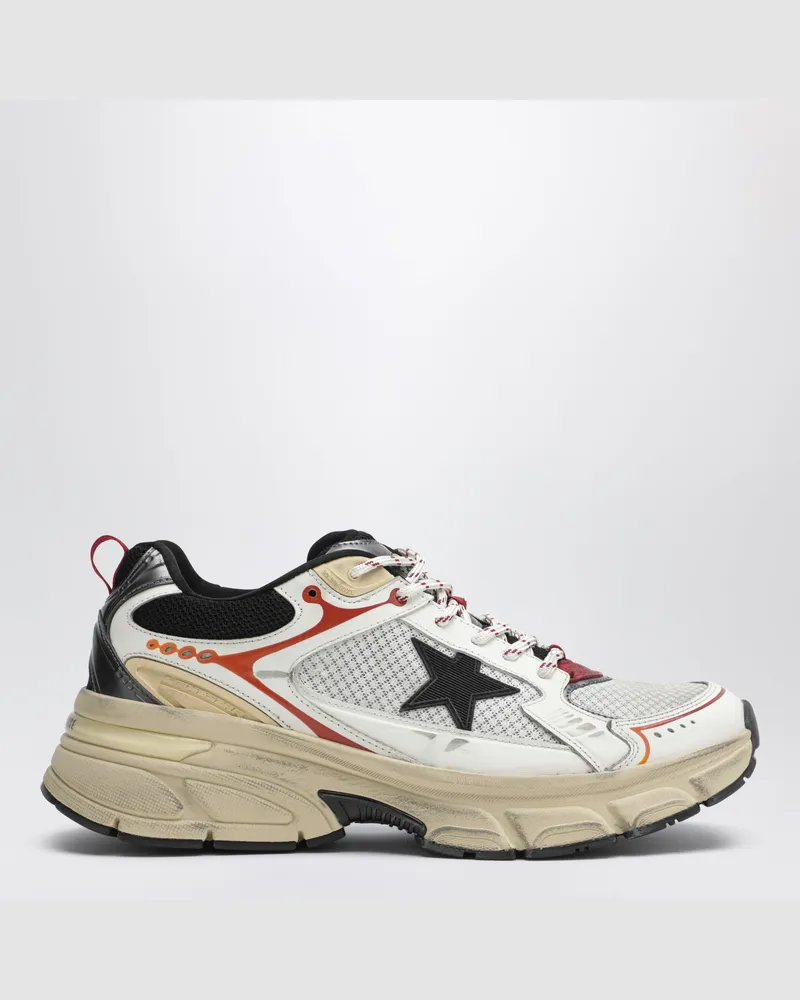 Golden Goose Lightstar Sneaker in Weiß/Grau/Rot White