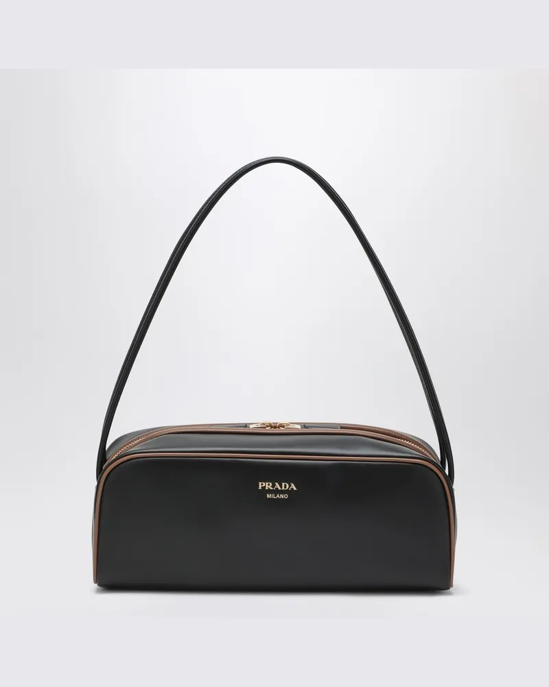 Prada Swing Tasche schwarz/haselnuss Schwarz