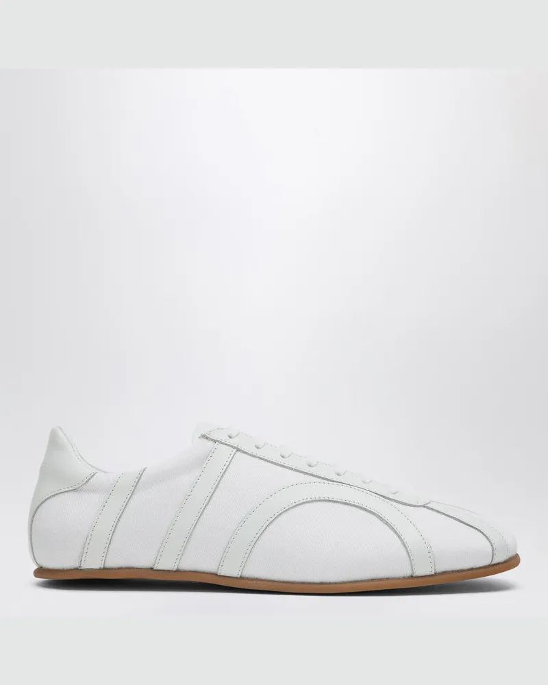 Totême Weiße Sneaker aus Textil und Leder 