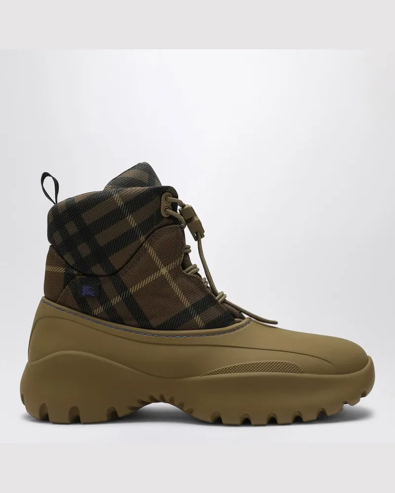 Burberry Stiefelette Scoot Trek mit Karomuster Braun