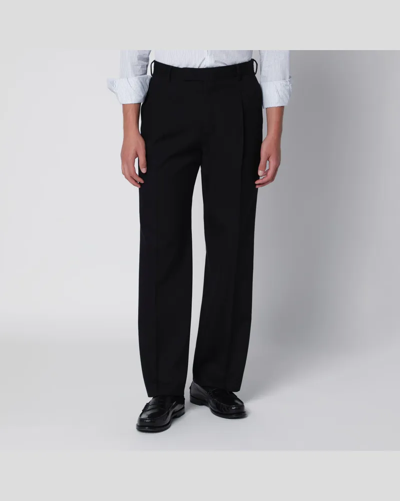 PT TORINO Schwarze Baumwollhose Black