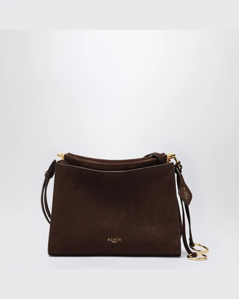 Alaïa Kleine quadratische Tasche Le Click braun Braun