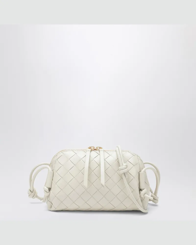 Bottega Veneta Concert-Pouch in Sea Salt White