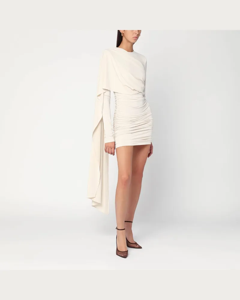 ANDAMANE Xenia Elfenbein Mini-Kleid White