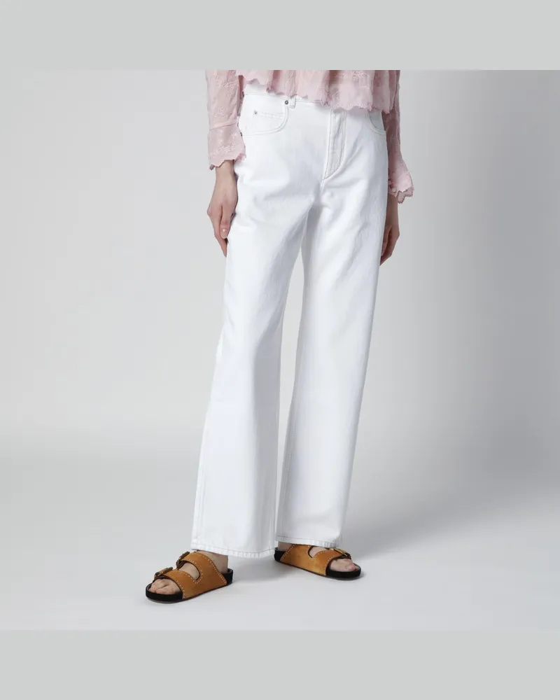 Isabel Marant Weiße Dromie-Hose Beige