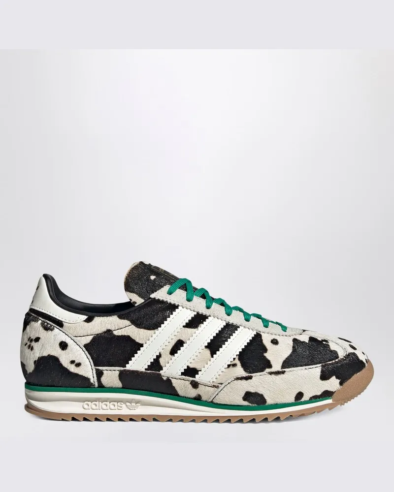 adidas Sneaker SL72 OG aus Ponyfell mit Kuhmuster Schwarz