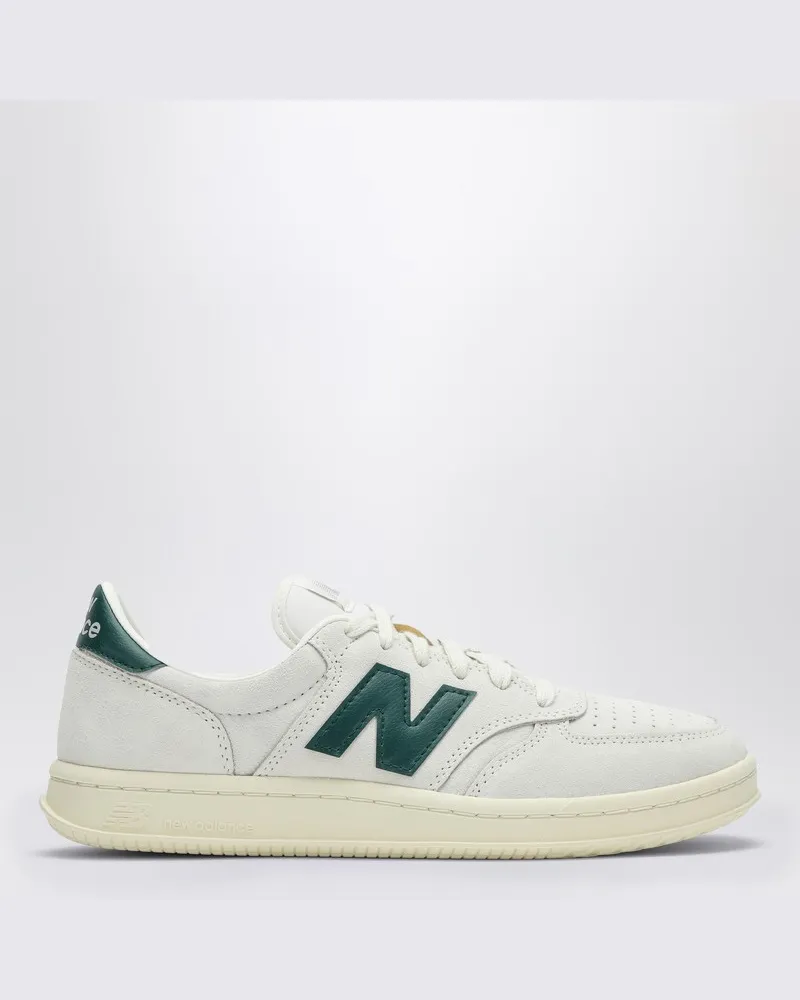 New Balance Sneaker T500 weiß/grün aus Wildleder Weiß