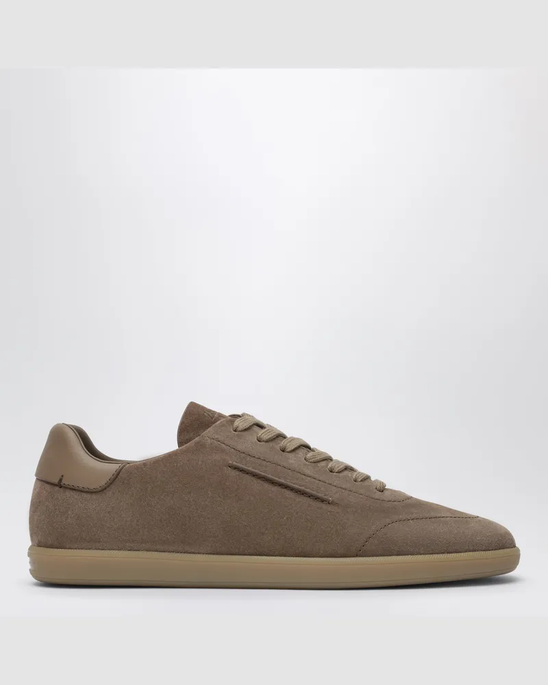 Ermenegildo Zegna 232 Sneakers in Beige aus Wildleder Beige