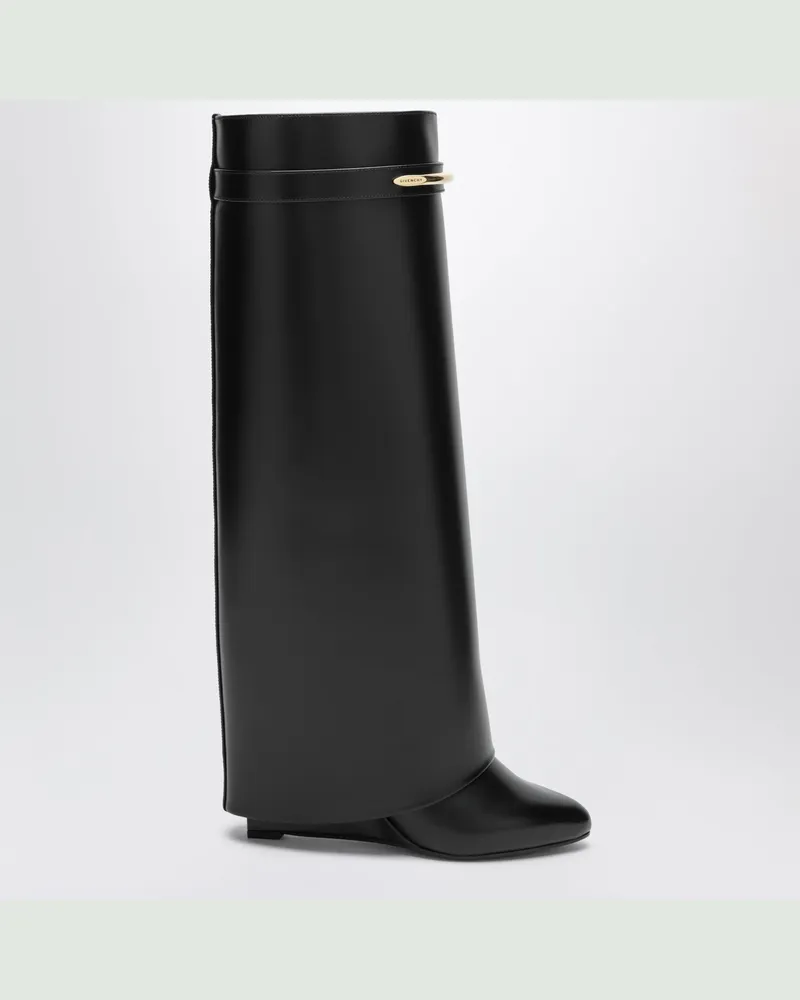Givenchy Schwarze Shark Pinch Stiefel aus Leder Black