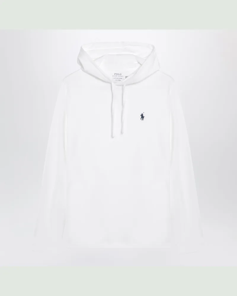 Ralph Lauren Weißes Kapuzen-Sweatshirt aus Baumwolle White