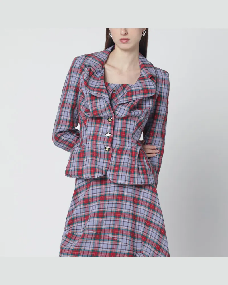 Vivienne Westwood Drunken-Jacke mit Tartanmuster Multicolor