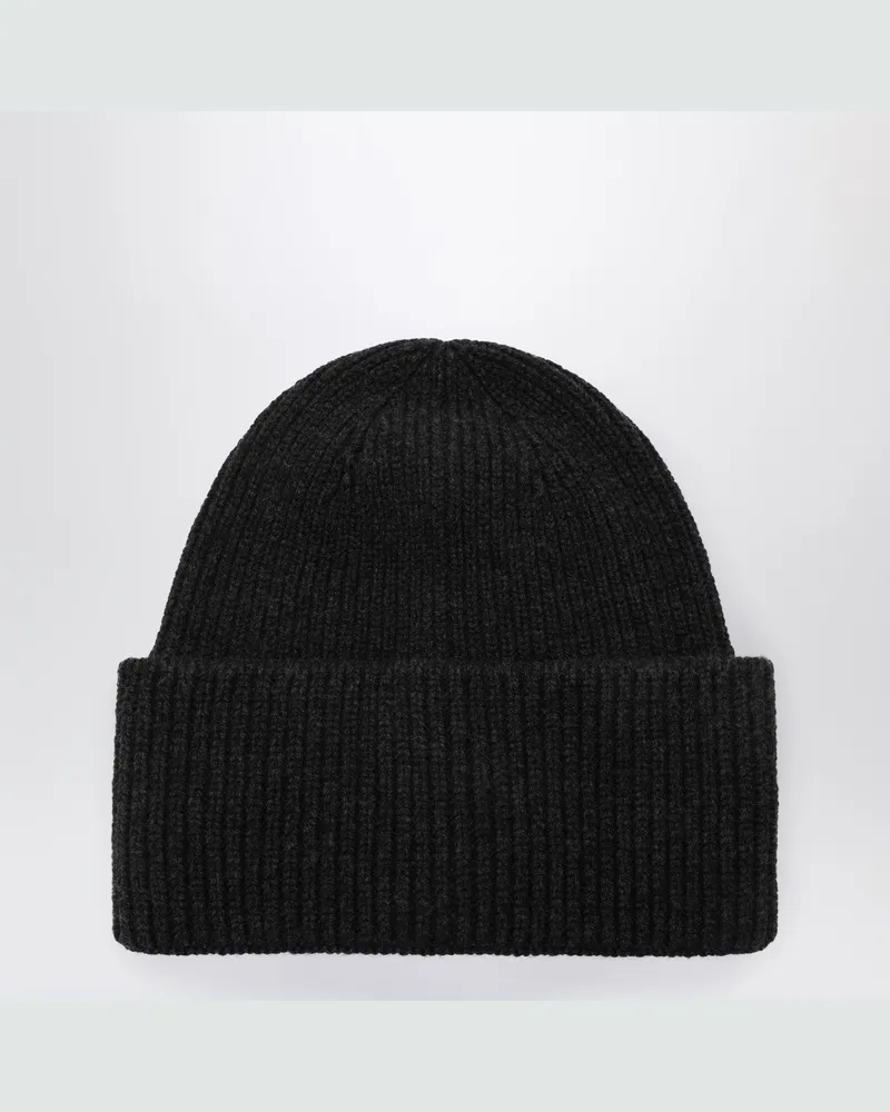 Destin Anthrazitfarbene Mütze aus Wolle und Kaschmir Grey
