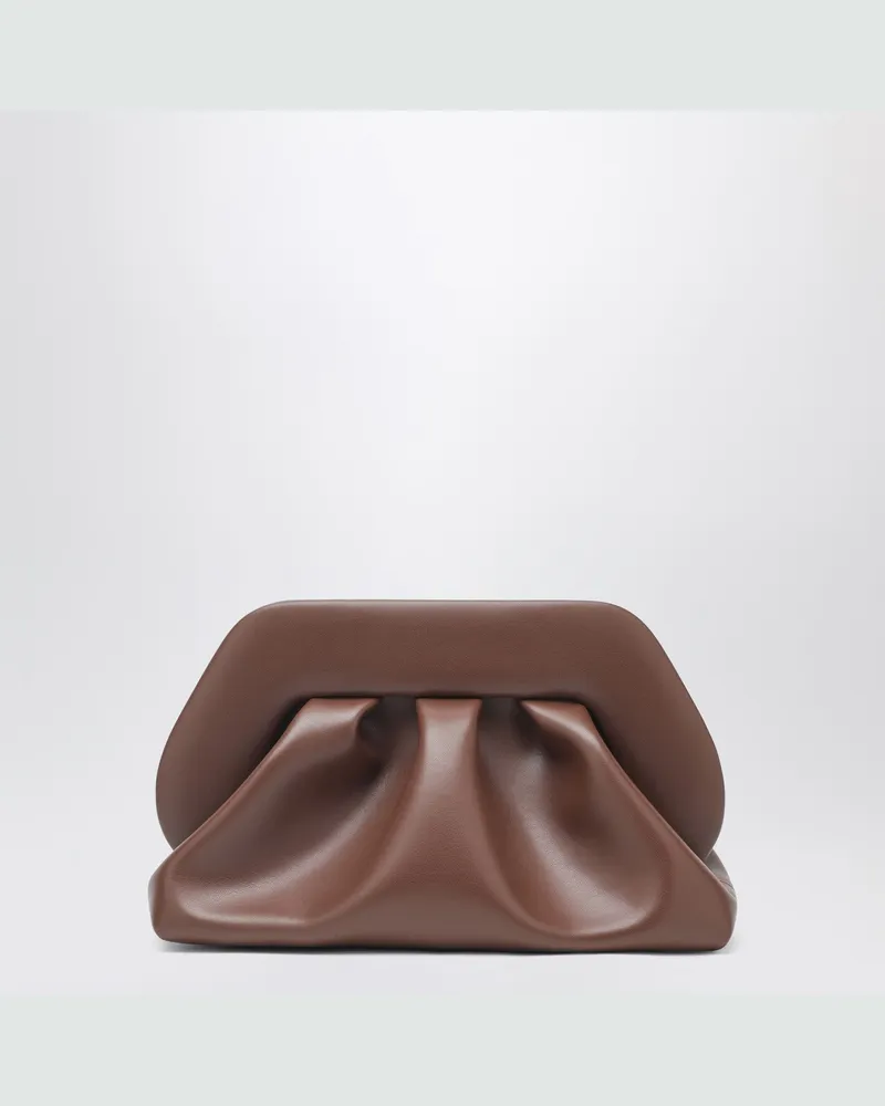 THEMOIRÈ Tia Clutch in Braun Brown