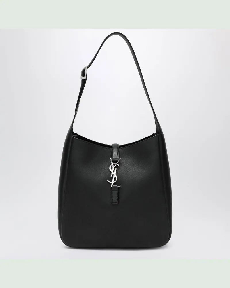 Saint Laurent Kleine schwarze Le 5 À 7 Tasche aus Leder Black