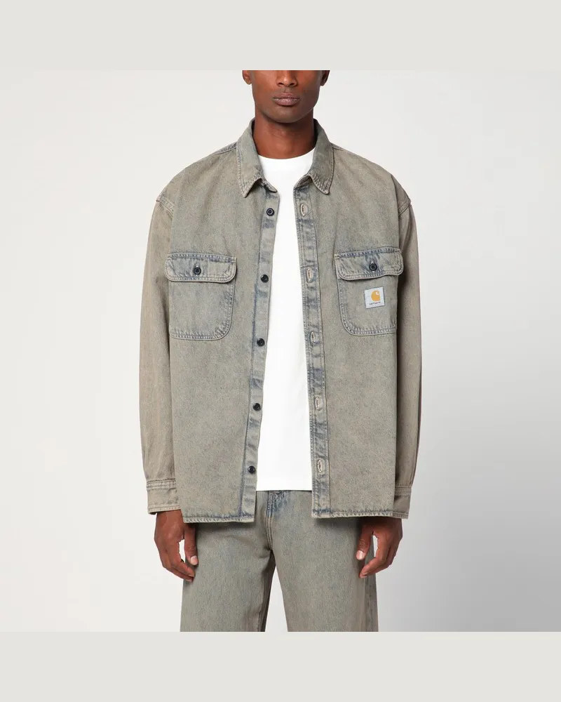 Carhartt WIP Tigan Shirt Jacket Blue/Leather Blau