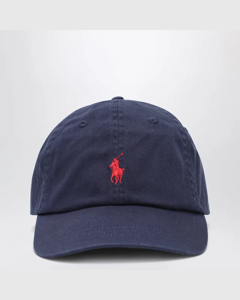 Ralph Lauren Baseballkappe in Navyblau mit gesticktem Logo Blue