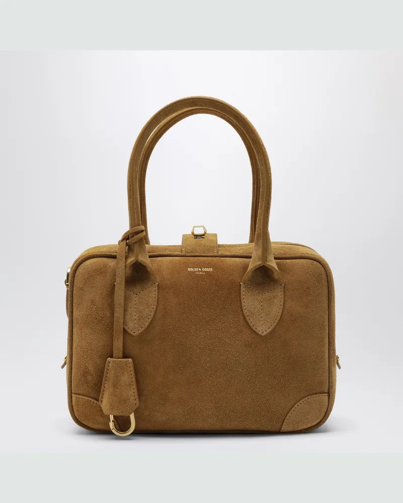 Golden Goose Vita Bag aus kamelfarbenem Veloursleder Brown