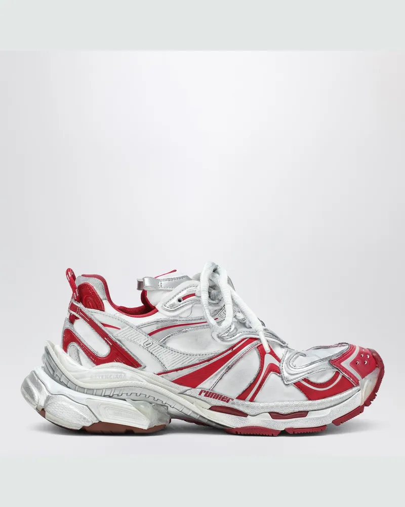 Balenciaga Runner 2.0 Sneakers in Weiß/Grau/Rot White