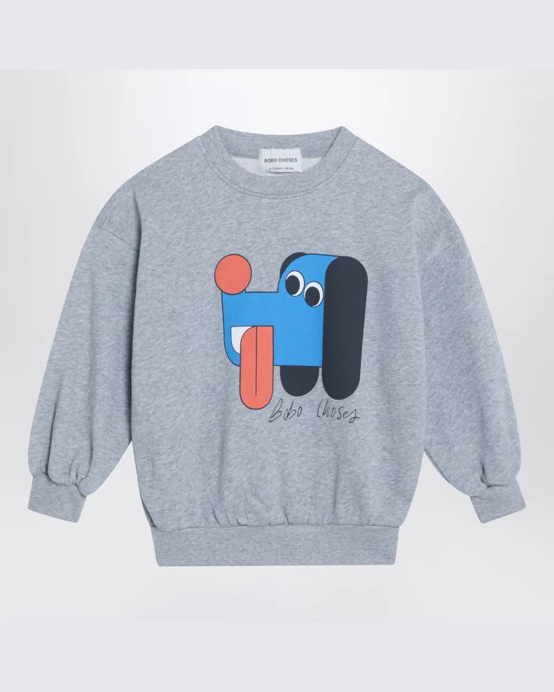 BOBO CHOSES Graues Sweatshirt mit Logodruck Grau