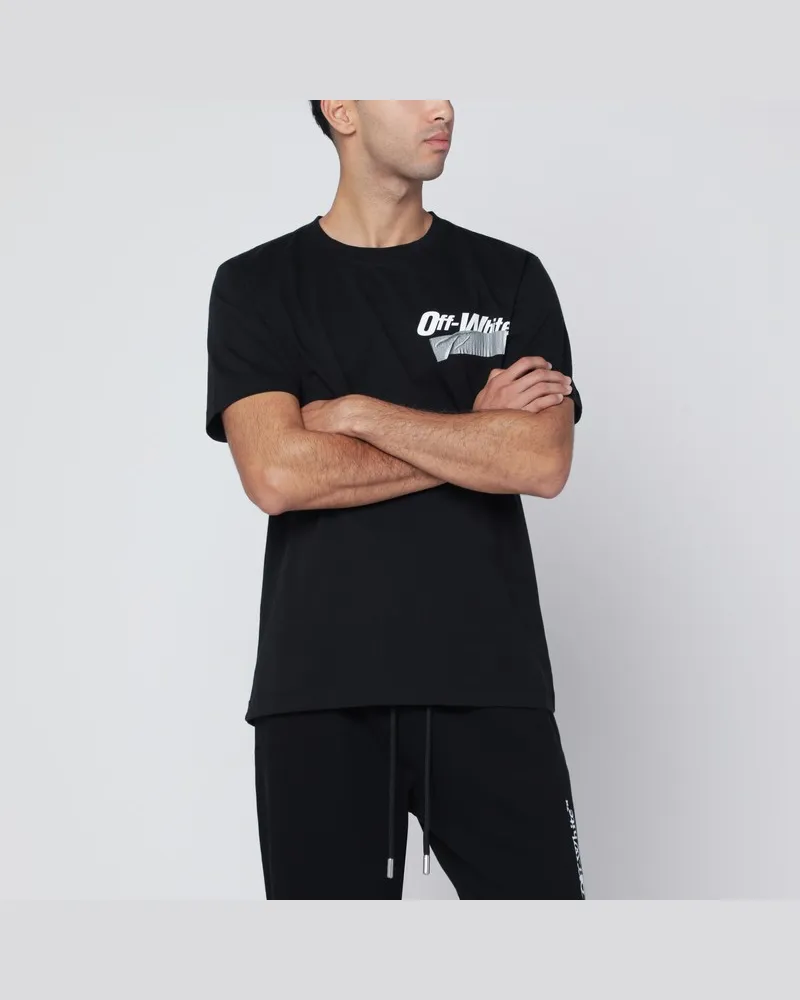 OFF-WHITE Schwarzes Cupid Tape Slim T-Shirt Schwarz