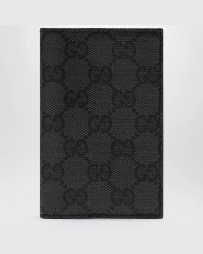 Gucci Essence Classic Kartenetui aus schwarzem GG-Gewebe Black