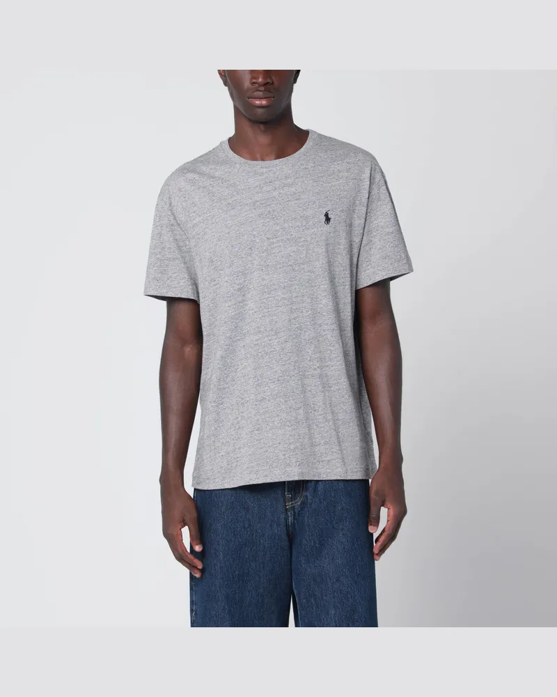 Ralph Lauren Graues Baumwoll-T-Shirt in Classic-Fit 