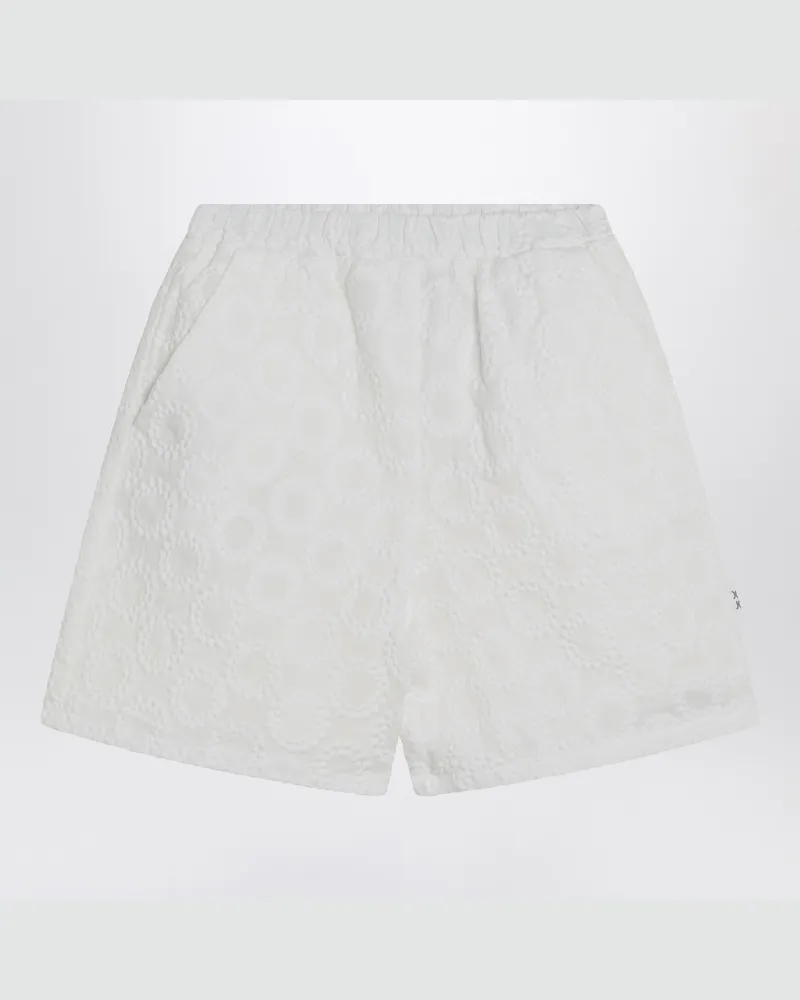 DOUUOD Weiße Baumwollshorts 