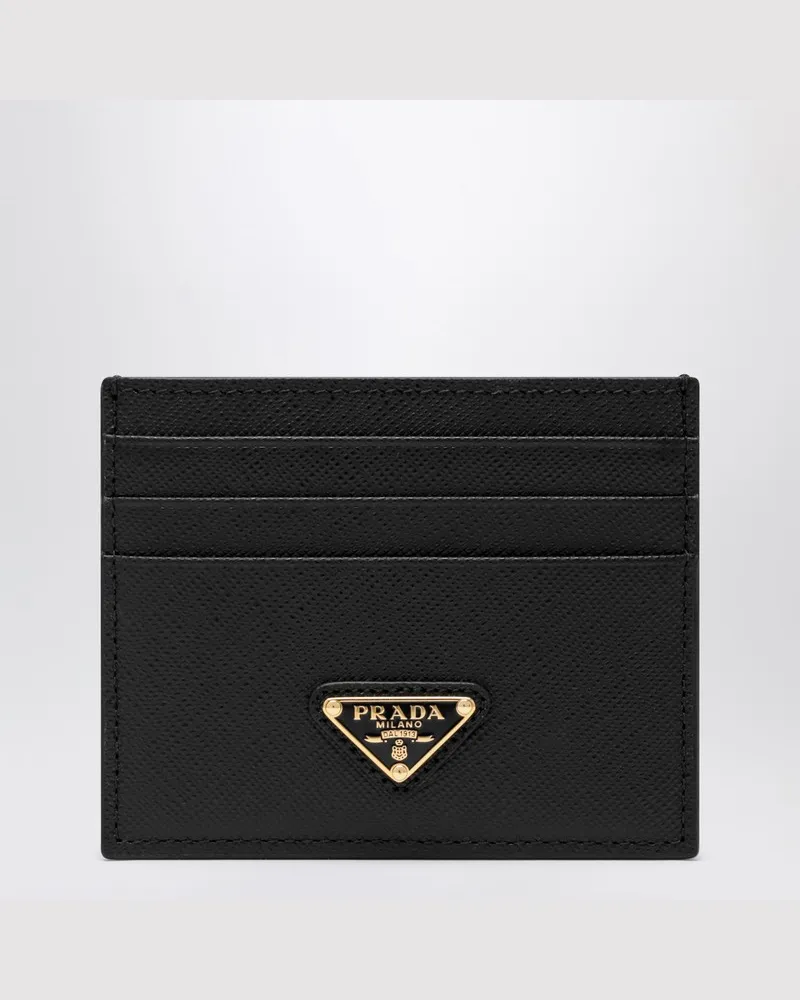 Prada Schwarzes Saffiano-Kartenetui 