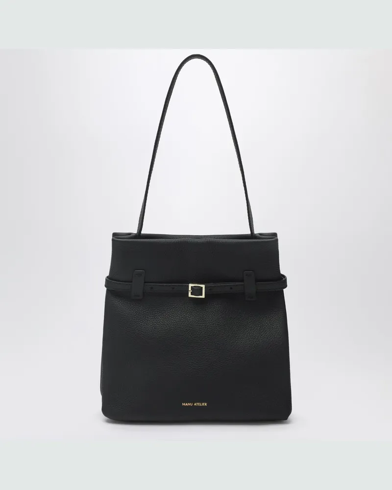 Manu Atelier Mini Tote du Jour Tasche in Schwarz Black