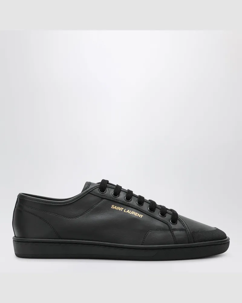 Saint Laurent Schwarze GYM Sneakers aus Glattleder Black