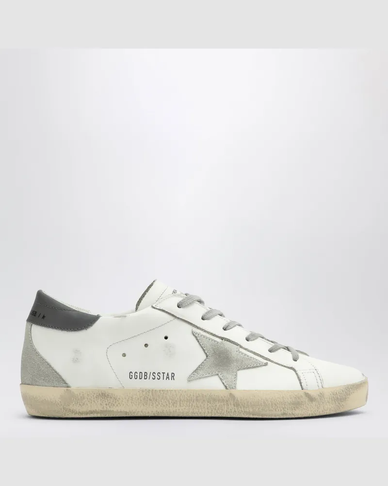 Golden Goose Super Star Sneakers, weiß/dunkelgrau White