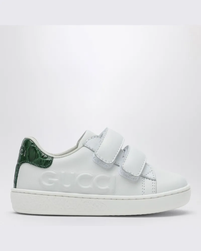 Gucci Weißer Sneaker Ace aus Leder Weiß
