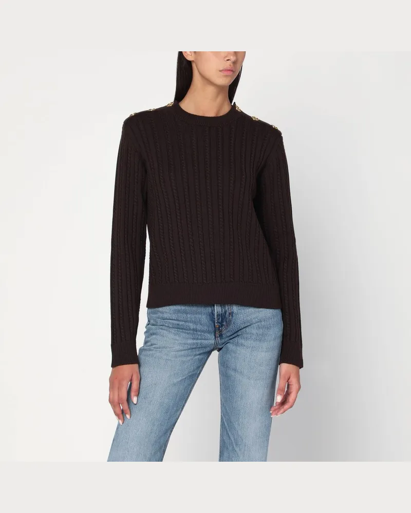 Golden Goose Brauner Pullover aus Wollmischung Braun