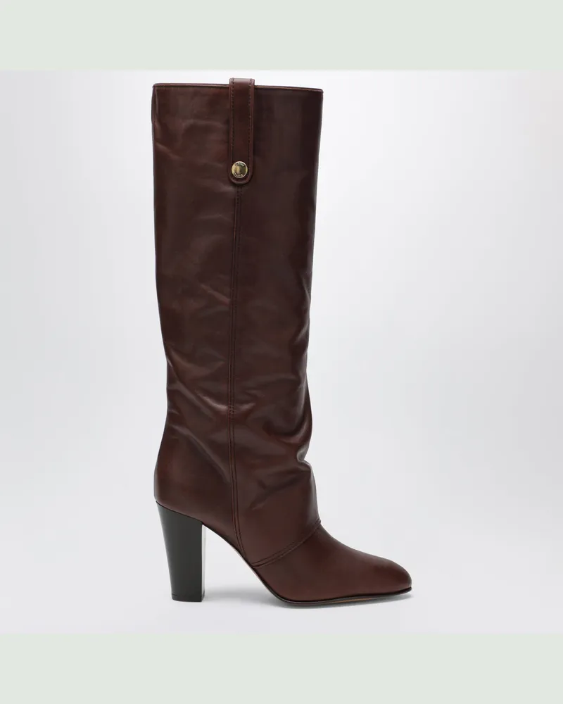 Chloé Braune Anouk Stiefel mit Absatz aus Leder Brown