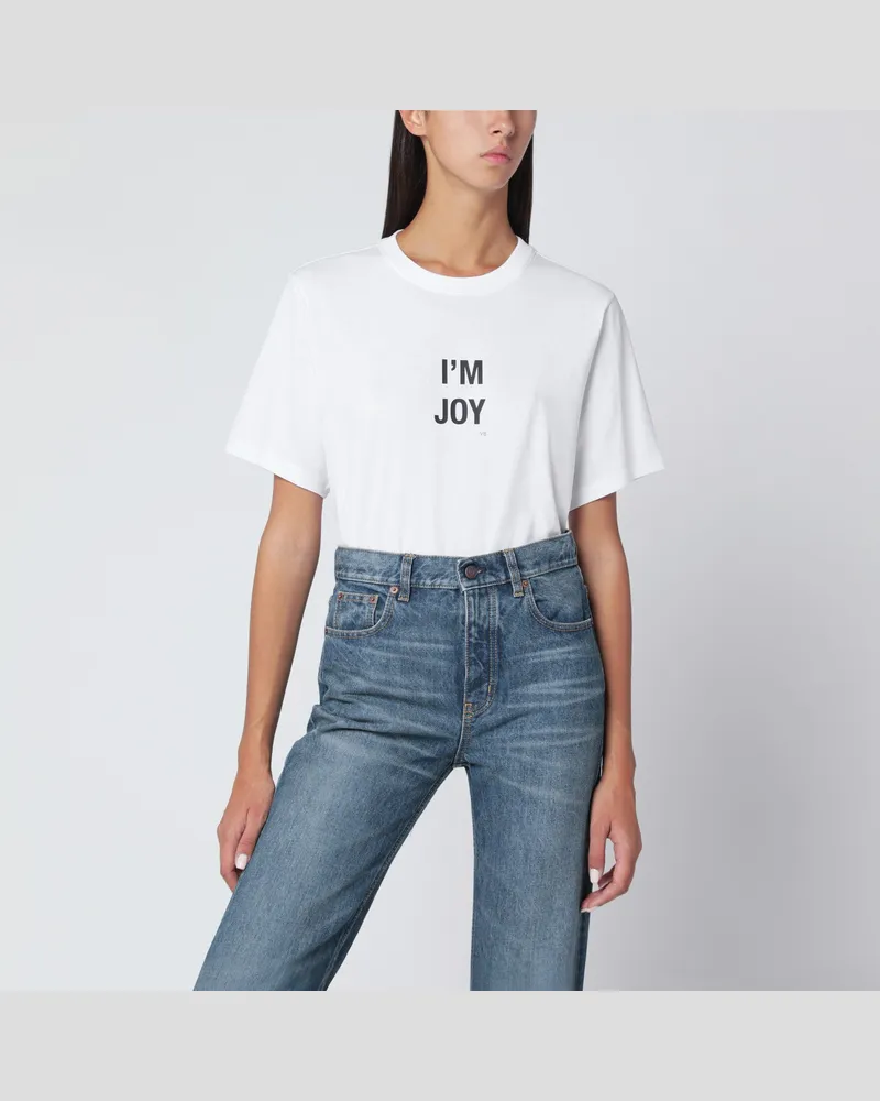 Victoria Beckham I Joy T-Shirt aus weißer Baumwolle 