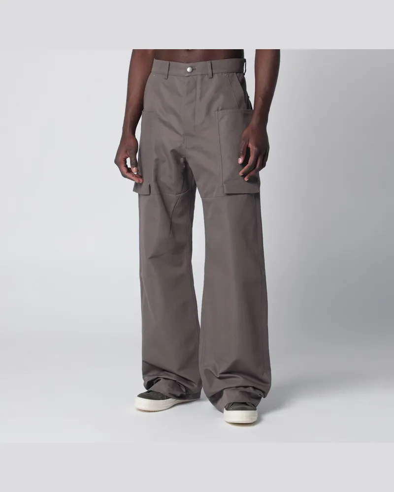 Rick Owens Hose in Staubfarbe aus Baumwollmischung Grey