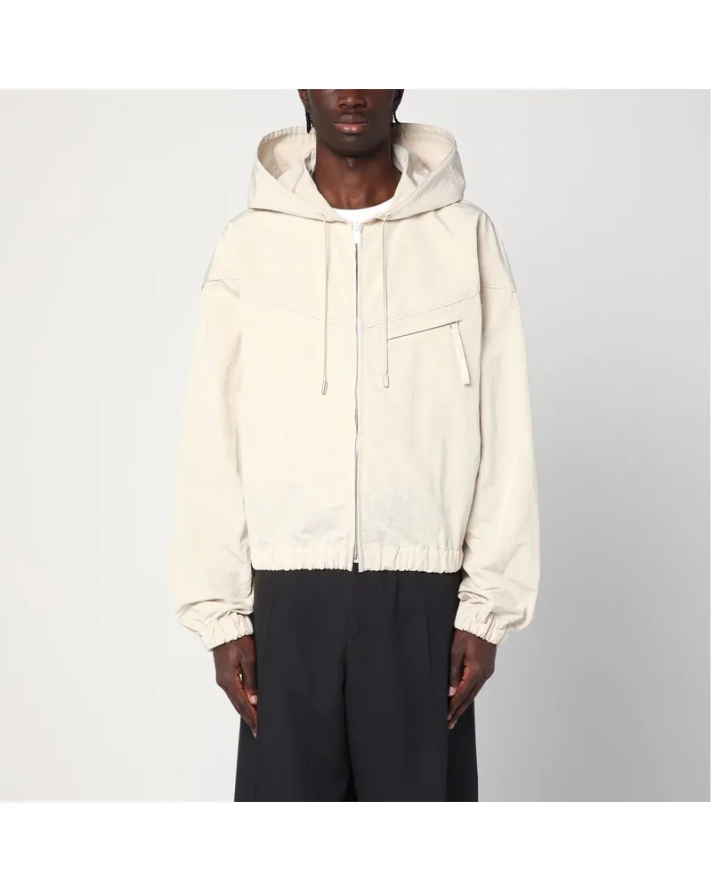 Jacquemus Windjacke Bateau Elfenbein Weiß